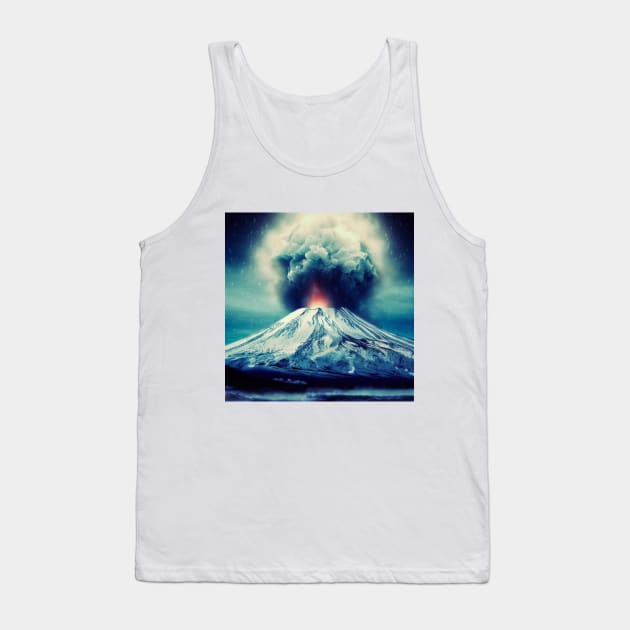 Mount Fuji erupting Tank Top by CRAZYMAN